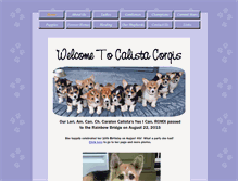 Tablet Screenshot of calistacorgi.com